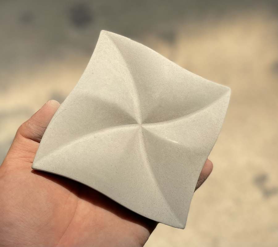 Real stone, not a printed pattern