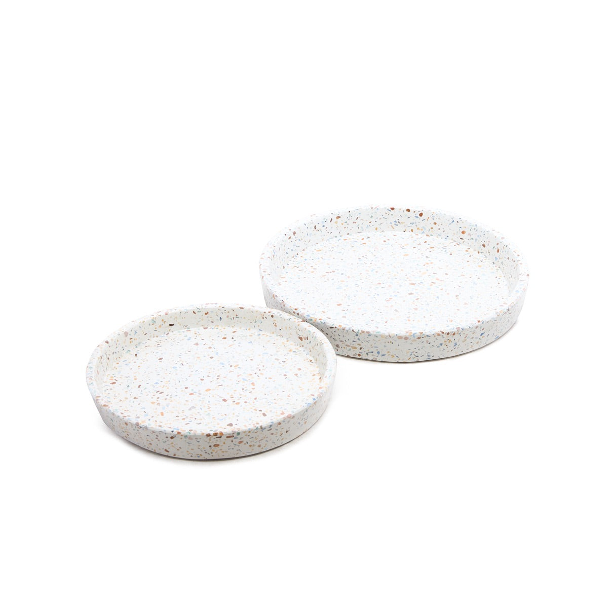 Concrete terrazzo Saucers & Trays