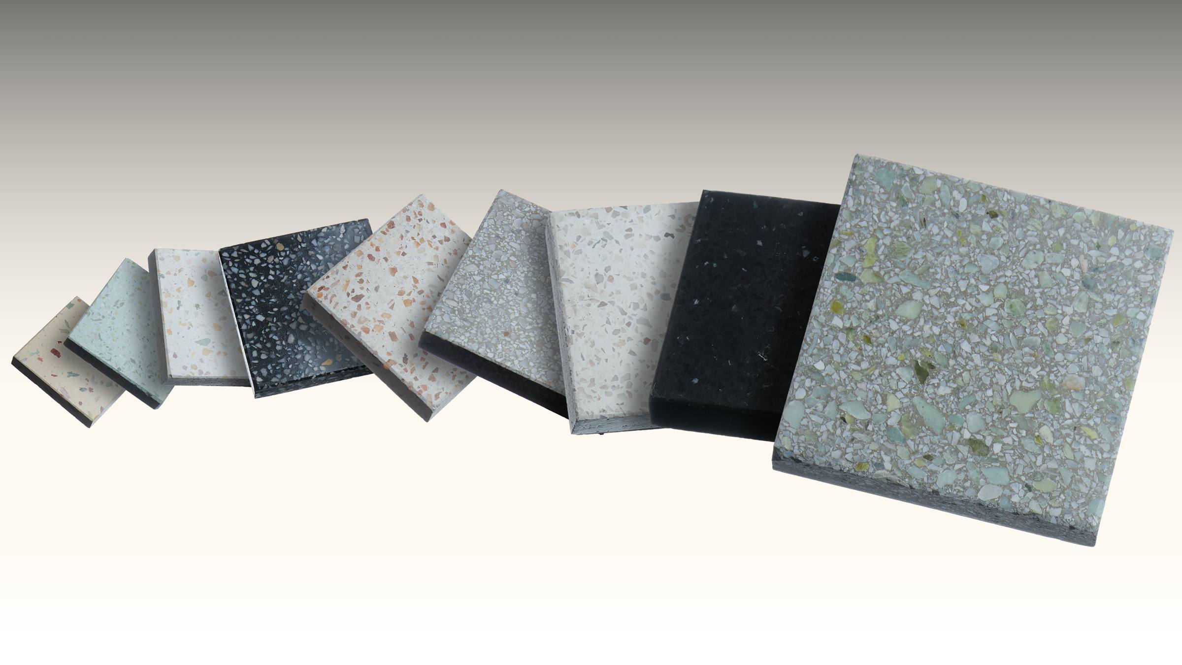 Genuine concrete terrazzo homewares in a modern setting