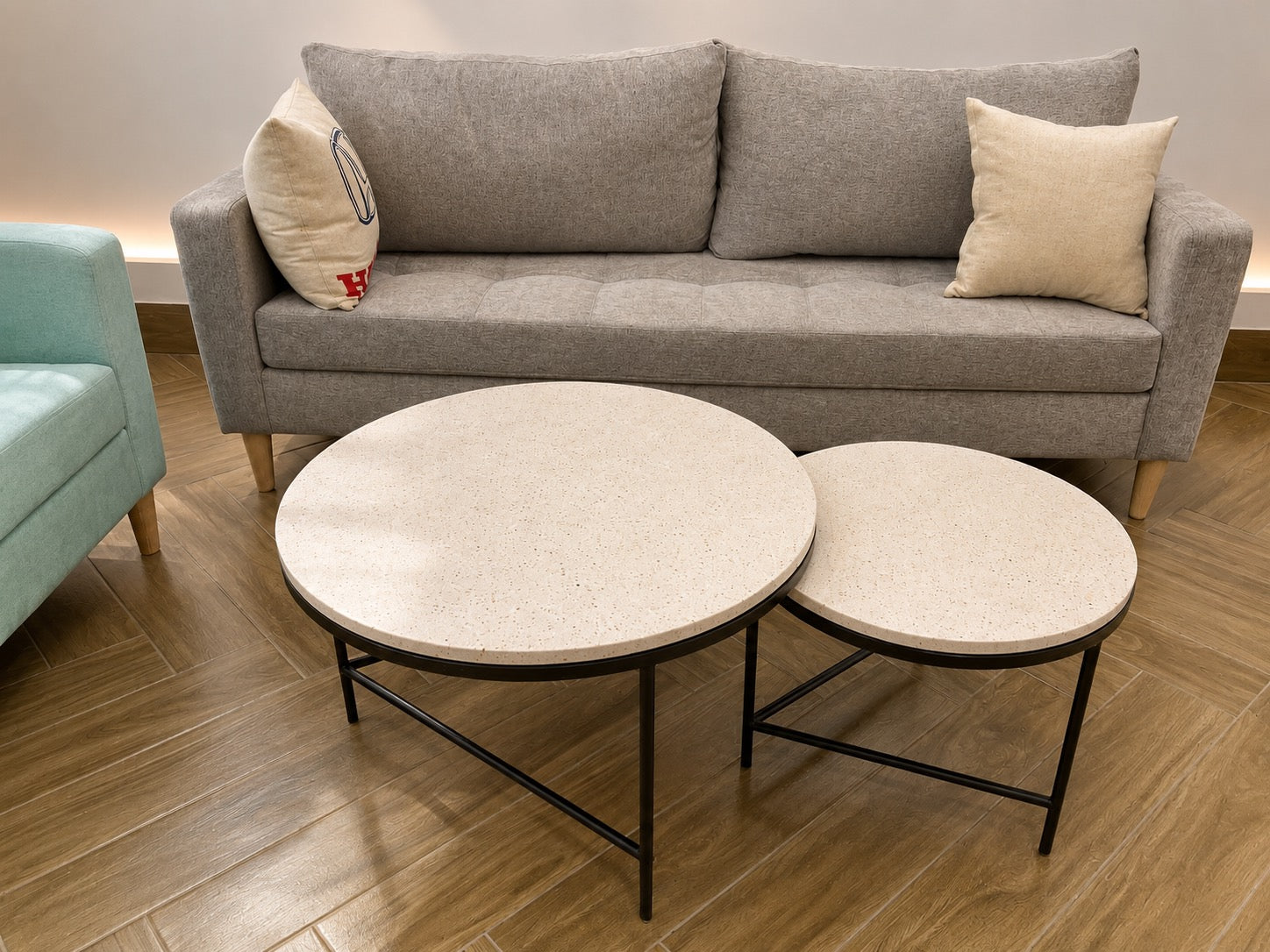 Concrete terrazzo Stools & Side Tables